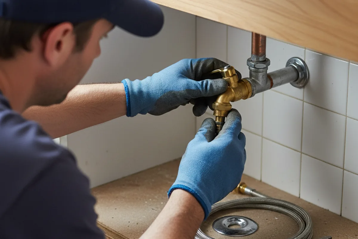 Shutoff valve and fitting work during Faucet and Fixture Repair in Sea Isle City